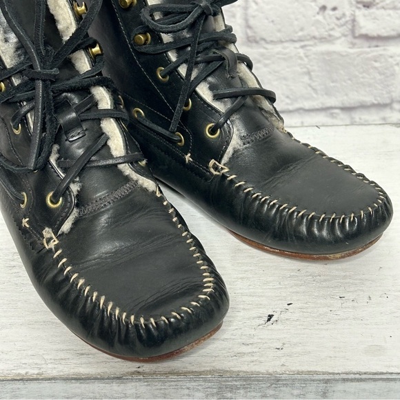 Rag & Bone Sherling Lined Moccasin Style Moc Boots - Picture 8 of 16